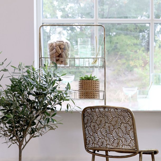 Etagere m. 2 fil de fer kurve