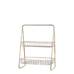 Etagere m. 2 fil de fer kurve