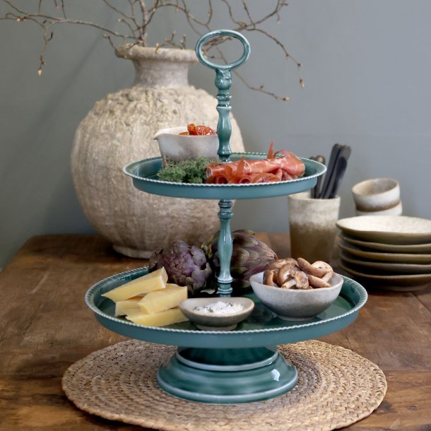Etagere m. 2 fade, mellem