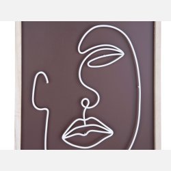 Billede ansigt, chokoladebrun