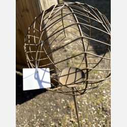 Lysholder i brun metal