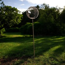 Lysholder i brun metal