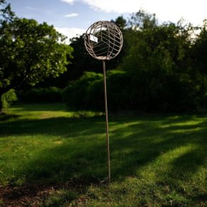 Lysholder i brun metal