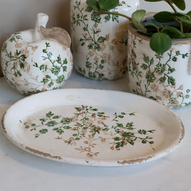 Chic Antique, Grasse Fad m. grenmotiv