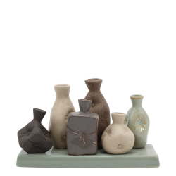 Chic Antique, Vaser p� fad, bl� gr� nuancer