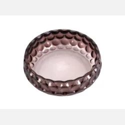 Skl glas, chokoladebrun, stor