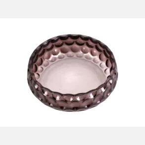 Skl glas, chokoladebrun, stor