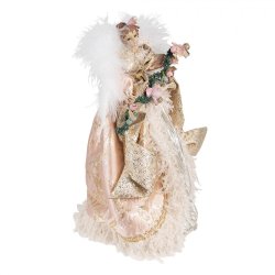 Engel i pink/beige kjole