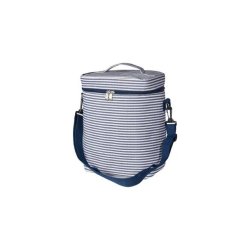 K�letaske bl�/hvid, stor