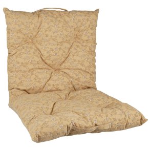 Madrashynde Filippa sart gul m/blomsterranker