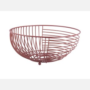 Frugtskl i metal, clay brun