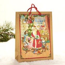 Julepose med jule mand, brun