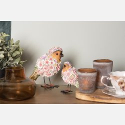 Fugl pyntet med blomster