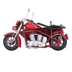 Motorcykel med sidevogn, vintage