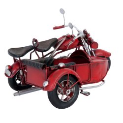 Motorcykel med sidevogn, vintage