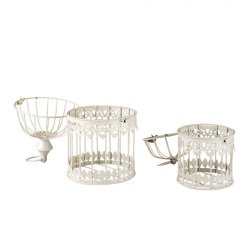 Fuglebure, st a 2 stk., antik hvid