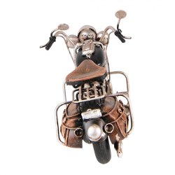 Motorcykel, sort m brun sde