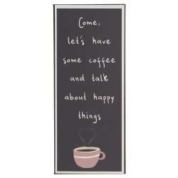 Metalskilt Come, let's have some coffee