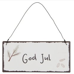 Metalskilt God Jul