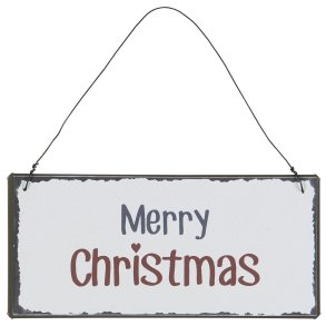 Metalskilt Merry Christmas
