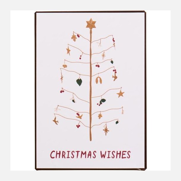Metalskilt Christmas Wishes