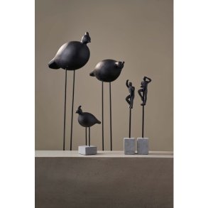 Figur, mand p pind, sort