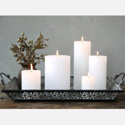 Macon Bloklys rustik 80 t,hvid 