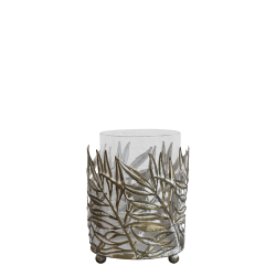  Vire Fyrfadsstage m. blad dekor