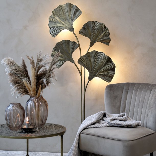 Lampe til gulv m. 4 blade