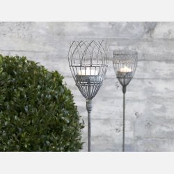 Spyd til fyrfadslys m. glas