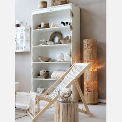 Standerlampe i naturflet