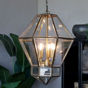 Lysekrone, antique messing