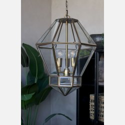 Lysekrone, antique messing