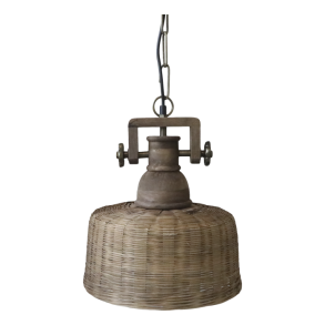 Lampe i rattanflet, lille