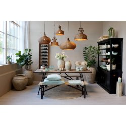 Lampe i rattanflet, lille