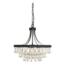 Versailles Lysekrone m. drbeformede glasprismer, lille