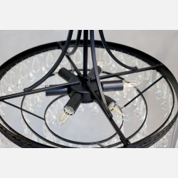 Versailles Lysekrone m. drbeformede glasprismer, lille