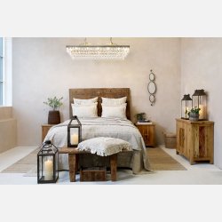 Versailles Lysekrone m. dr�beformede glasprismer, retangul�r