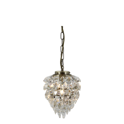Chic Antique, Versailles Lysekrone Dr�be m. glasprismer