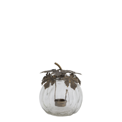 Chic Antique, Hurricane rundt glas med metal