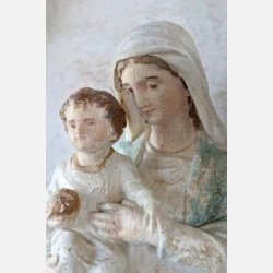 Chic antique, madonna med barn