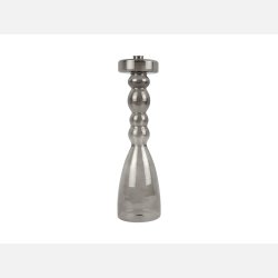 Lysestage xl, sort glas