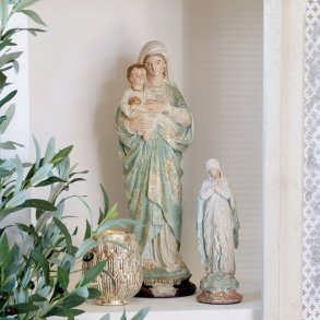 Chic antique, madonna med barn