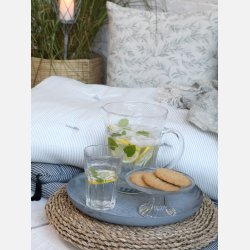 Opsats i glas m. mnster, lille