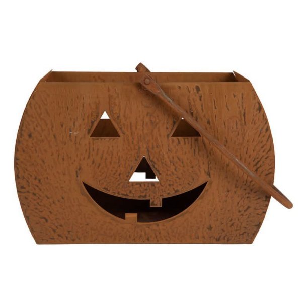 Clayre&eff, lanterne halloween, rust, firkantet