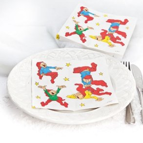 Servietter, 3-lags, Bramming