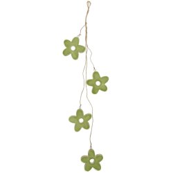 Ophng m/4 blomster, grn