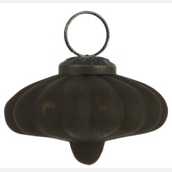 Julekugle blomst dark chocolate