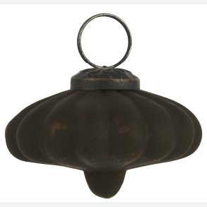 Julekugle blomst dark chocolate