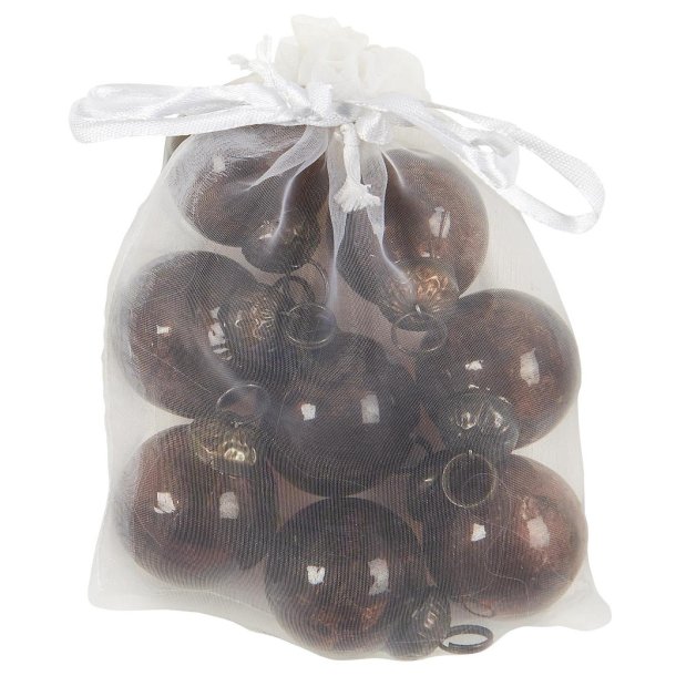 Pose m/8 ens julekugler mini mocca
